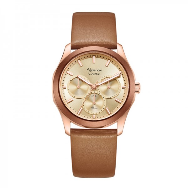 Alexandre Christie AC 2968 Rosegold Brown BFLRGLN